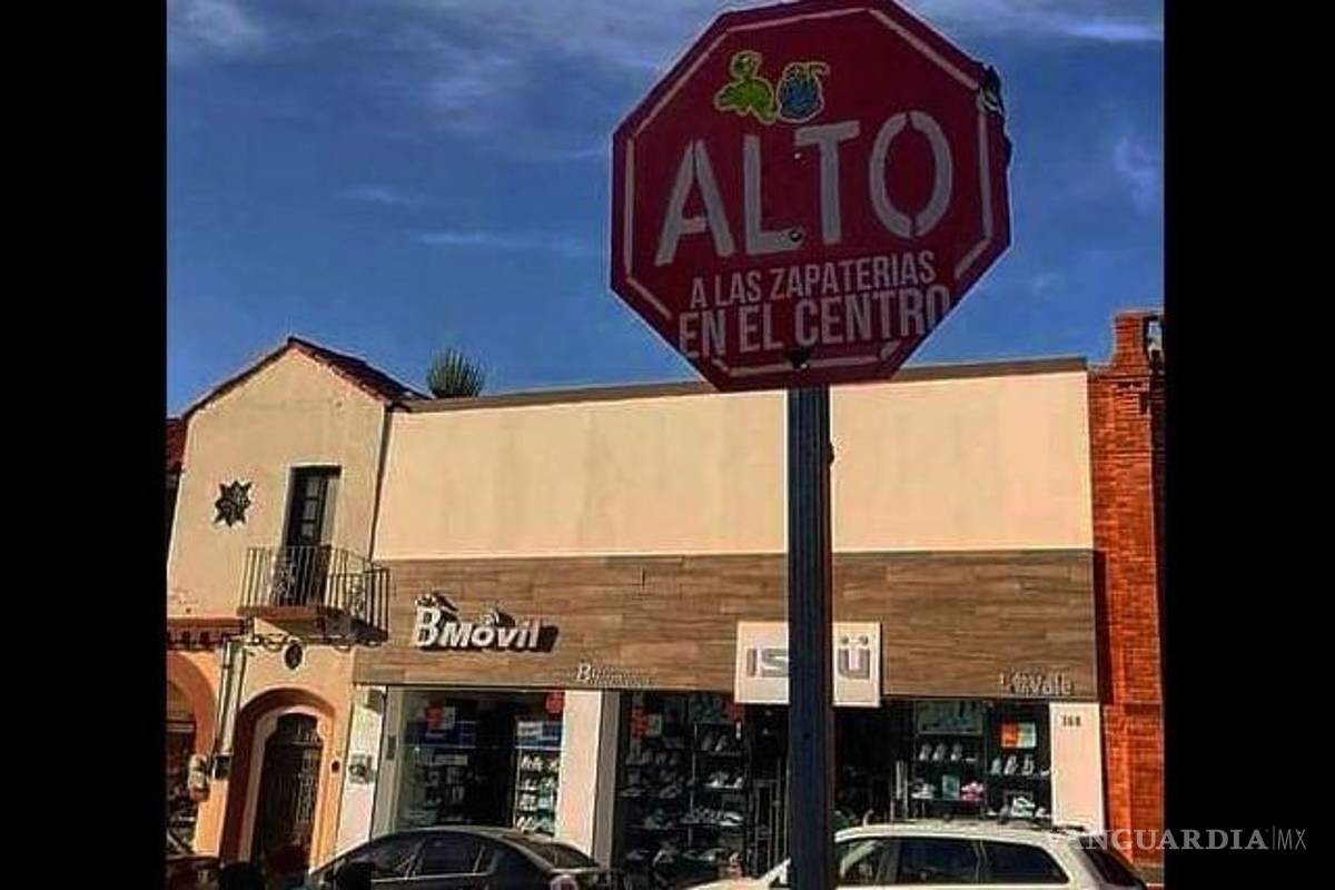 ‘Alto a las zapaterías en el centro de Saltillo’: intervienen señalamiento en Victoria