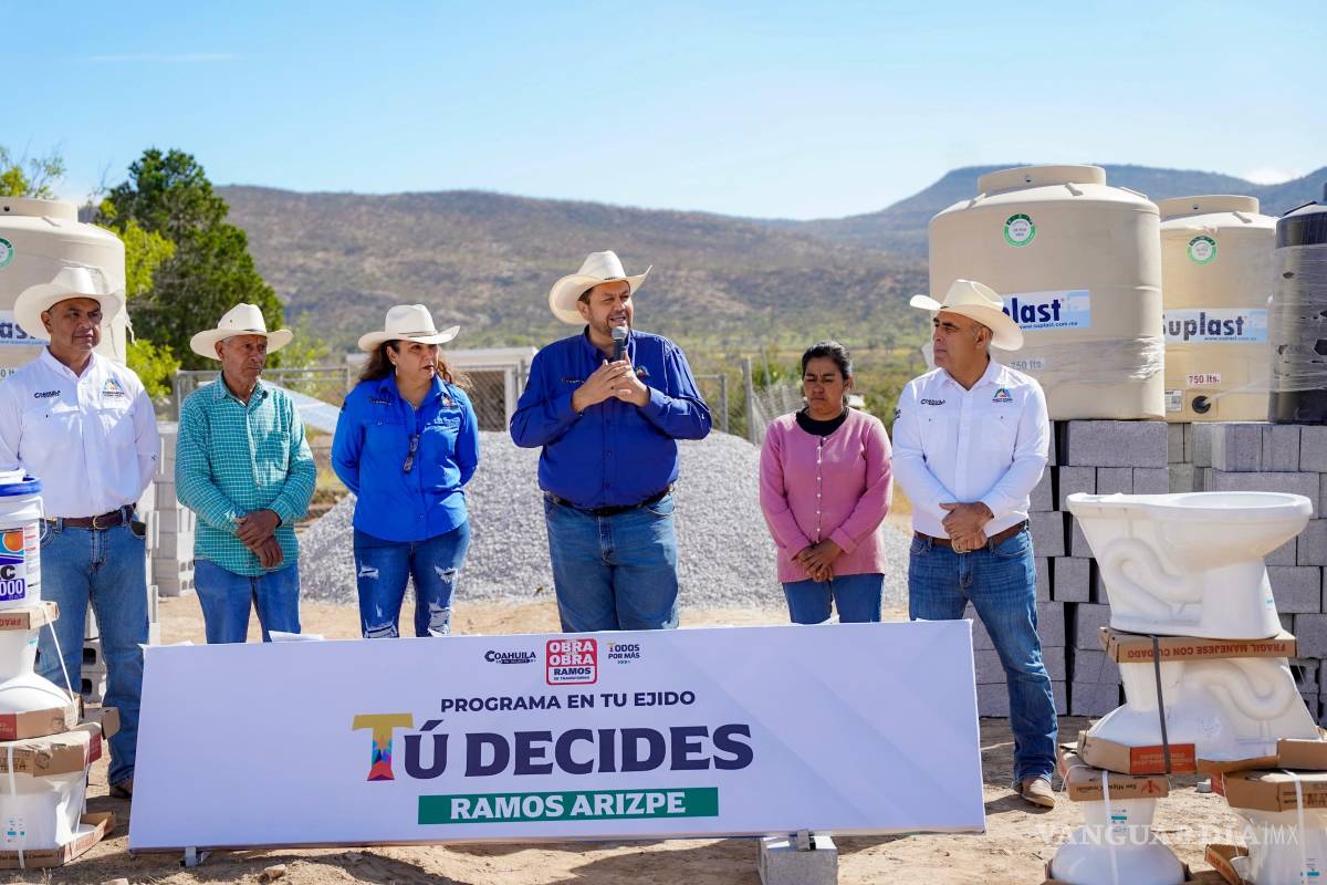 Llevan beneficios del programa ‘Tú Decides’ al ejido San Martín del Doce en Ramos Arizpe