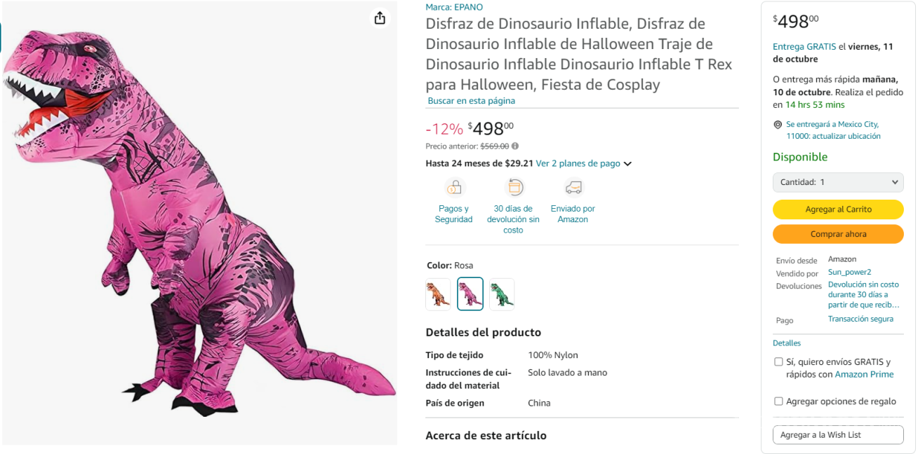 $!Amazon: Estos son los mejores disfraces inflables para Halloween que puedes encontrar