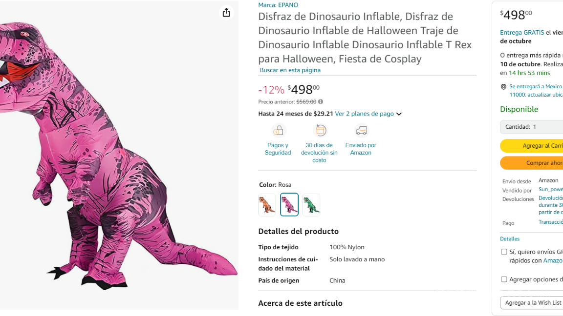 $!Amazon: Estos son los mejores disfraces inflables para Halloween que puedes encontrar