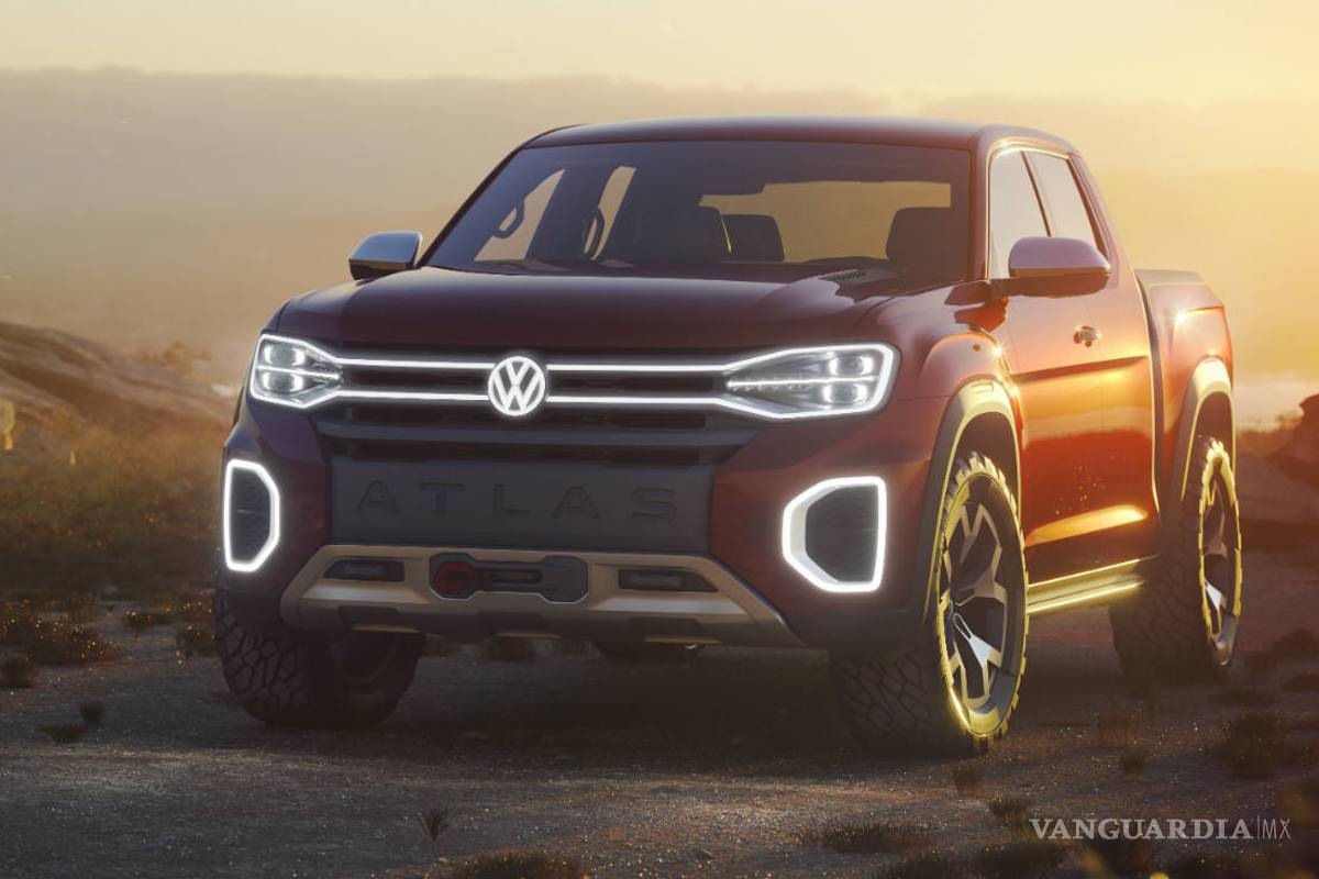 Volkswagen presentó la Atlas Tanoak Concept, imponente pickup
