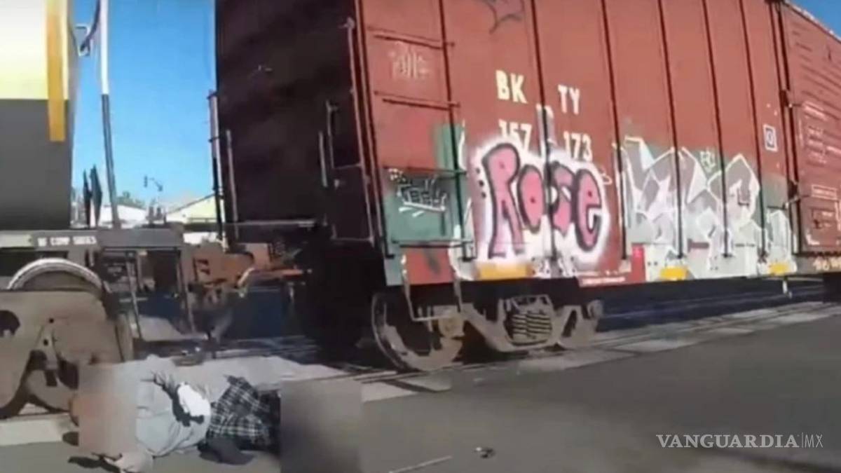 Policía rescata a hombre en silla de ruedas de ser arrollado por un tren