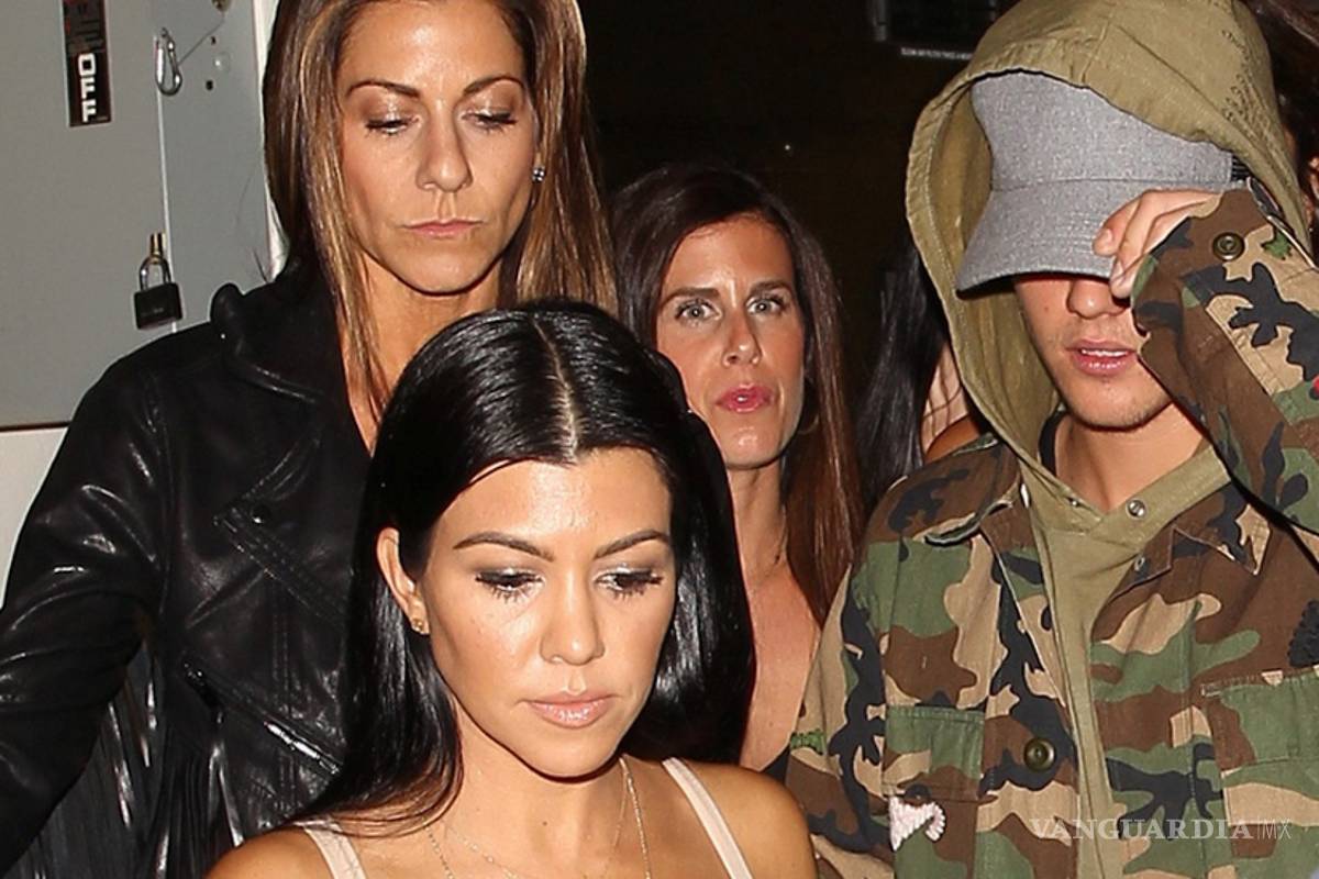 Captan a Kourtney Kardashian y Justin Bieber juntos