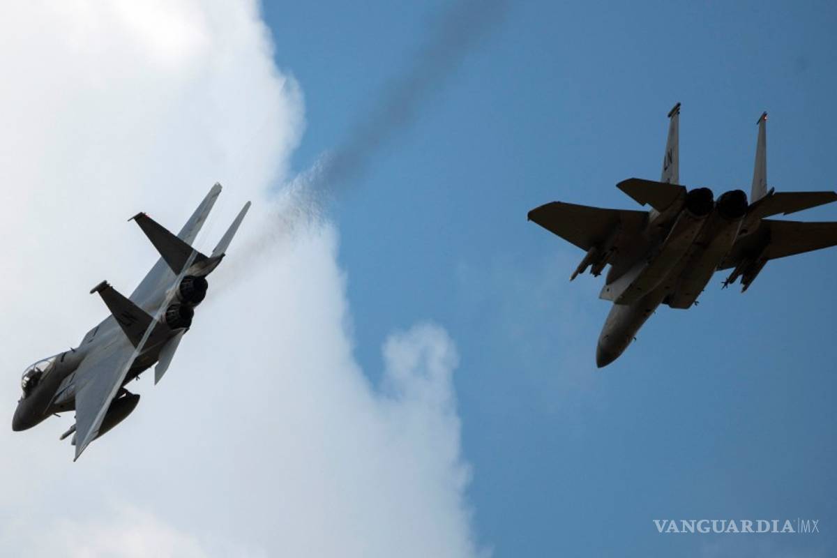Piloto desaparecido luego de choques de F-15 de la Fuerza Aérea de EU en el Mar del Norte