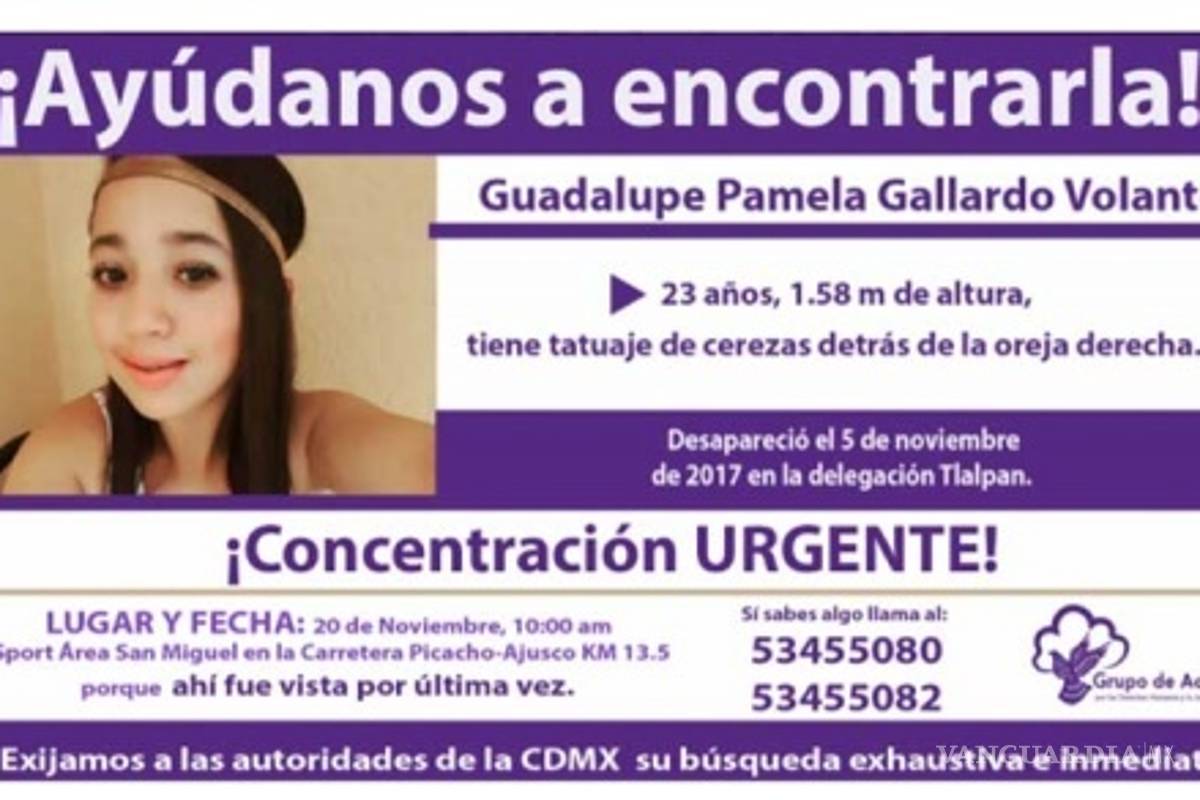 $!Aún no hay pista de Pamela, continúa la investigación: PGJ
