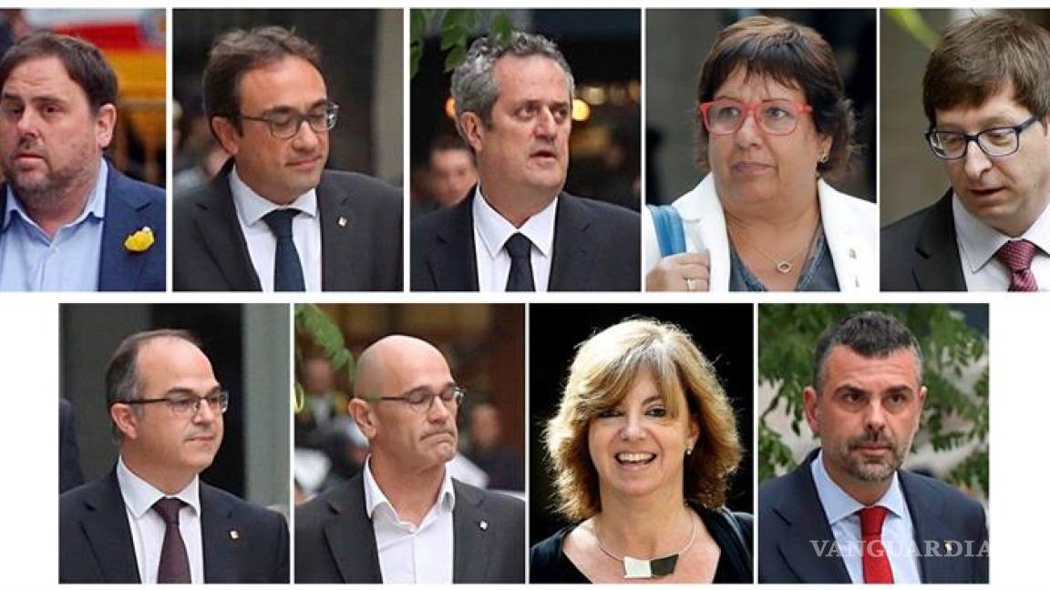Envían a prisión preventiva a ocho ex consejeros del Gobierno catalán