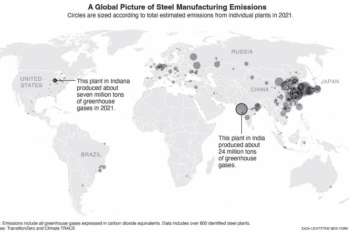 $!Una organización sin fines de lucro respaldada por Al Gore y otros grandes donantes ambientales dice que puede rastrear las emisiones hasta plantas de energía individuales, campos petroleros y buques de carga.