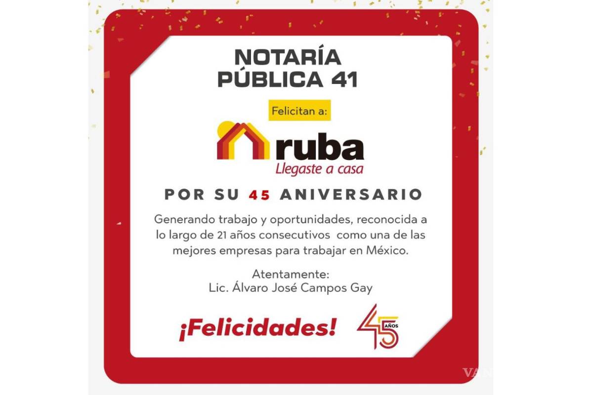 Ruba cumple 45 años marcando el rumbo de la vivienda en México