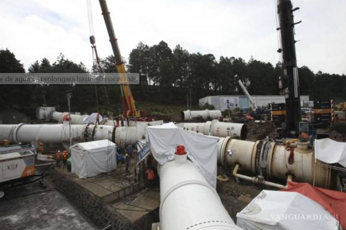 Corte de agua en Valle de México se prolongará de 36 a 40 horas: Conagua