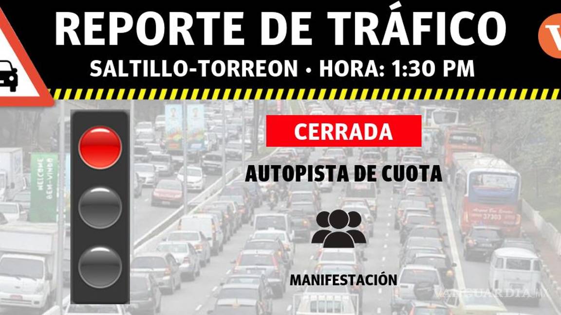 $!Caos por 6 horas en autopista de Coahuila; 200 campesinos bloquean vías para exigir cierre de basurero tóxico