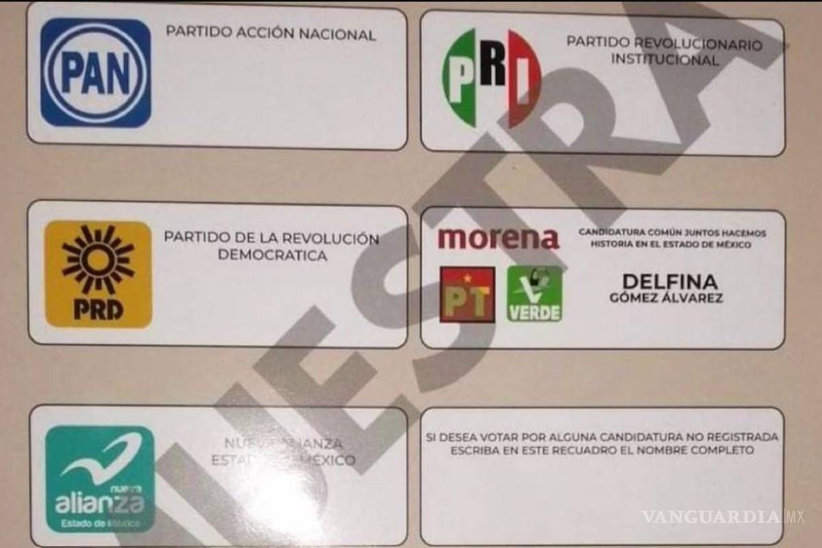 Difunden boletas electorales del Estado de México