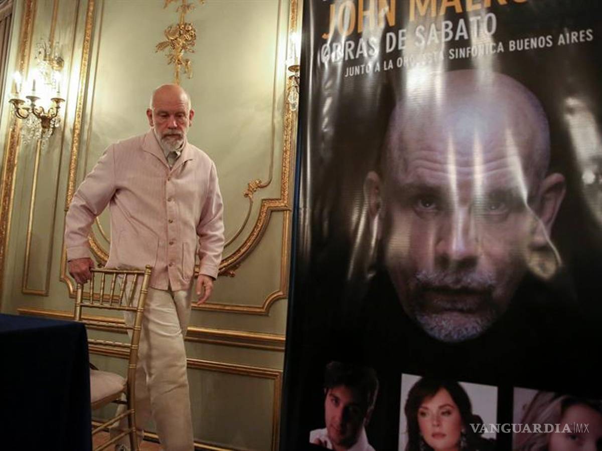 $!John Malkovich, protagonista sinfónico de Sabato y Tolstói en Buenos Aires