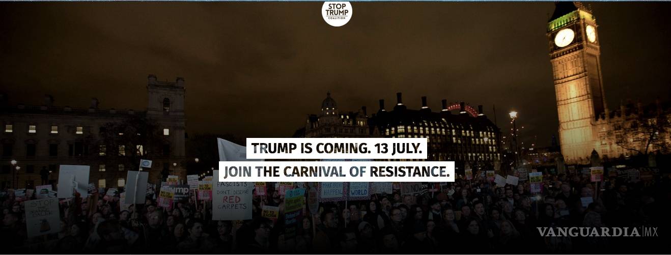 Visita de Trump al Reino Unido desata un rechazo sin precedentes