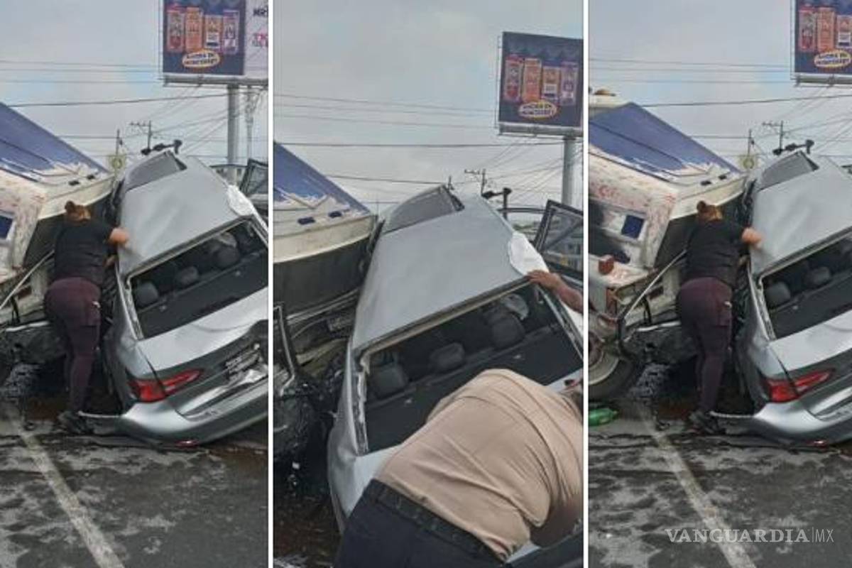 Muere una mujer tras carambola entre tráiler y autos en Apodaca, Nuevo León