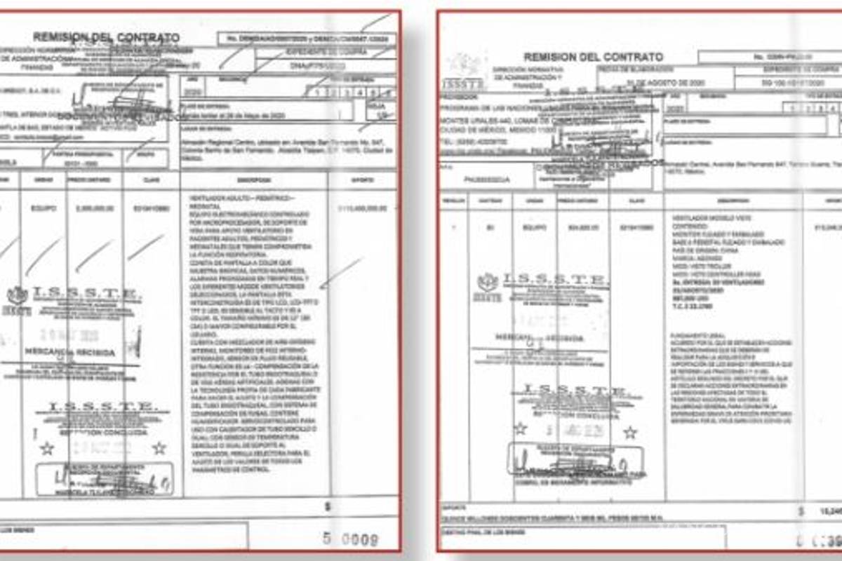 $!Paga ISSSTE ventiladores de $700 mil a $2.6 millones