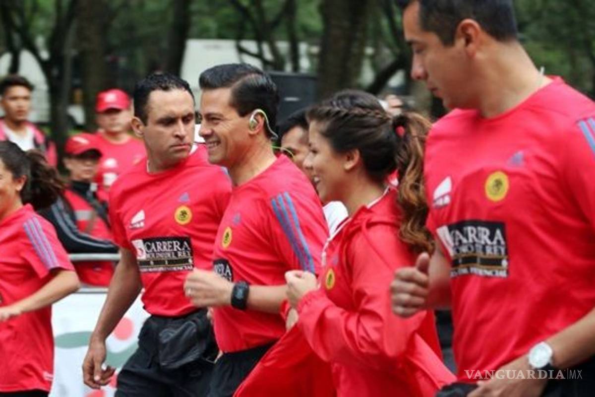 Peña Nieto encabeza la carrera del Molino del Rey