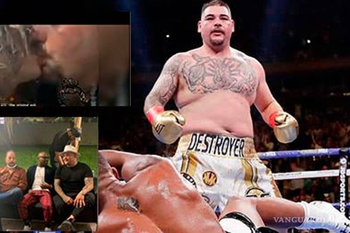 Captan a Andy Ruiz de fiesta con Mayweather y besando a una mujer que no es su esposa
