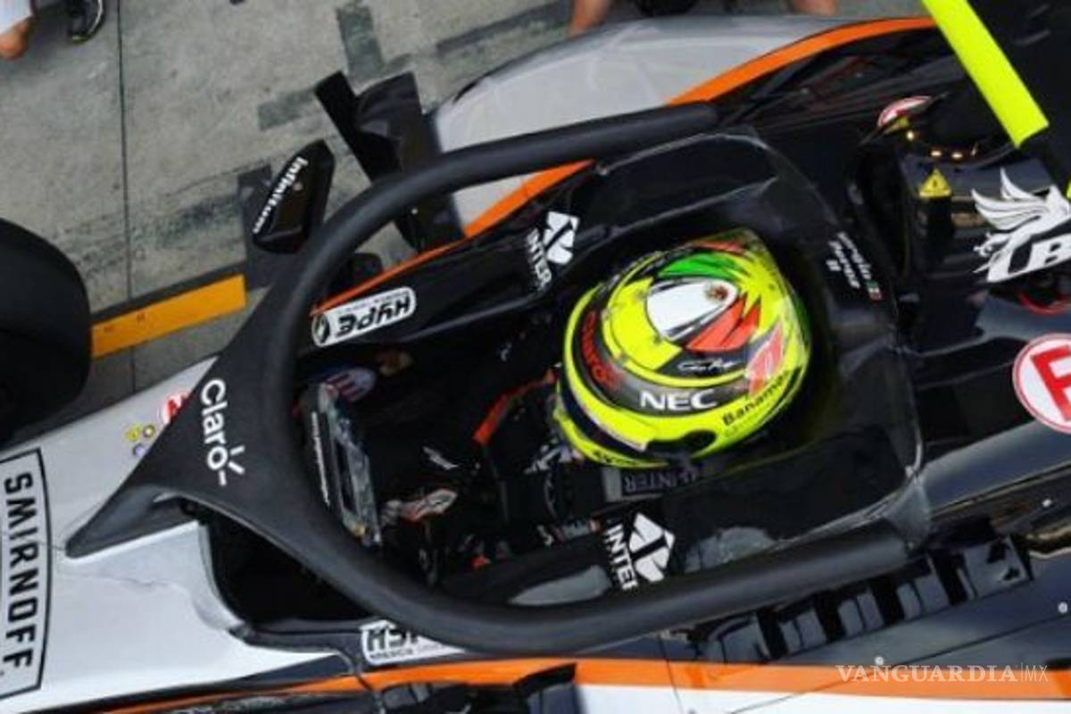 Checo Pérez prueba “halo”, nuevo aditamento de seguridad en F1
