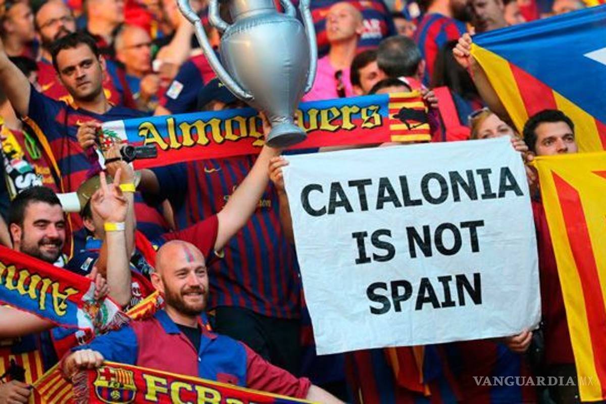 Cataluña reprueba multa de UEFA al Barça por exhibir banderas independentistas