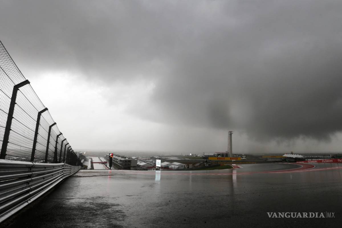 Suspenden práctica del GP de Estados Unidos por efectos de Patricia