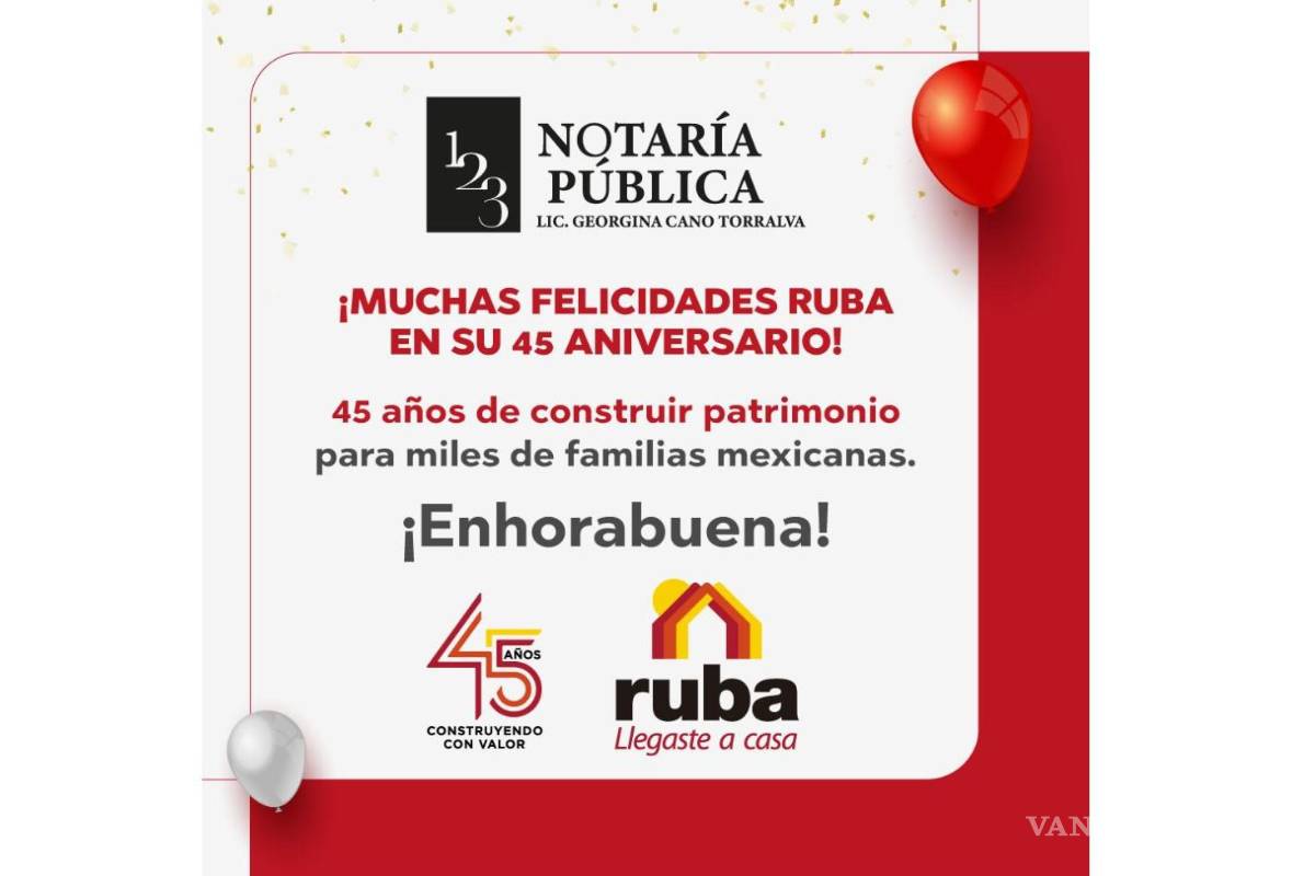 Ruba cumple 45 años marcando el rumbo de la vivienda en México