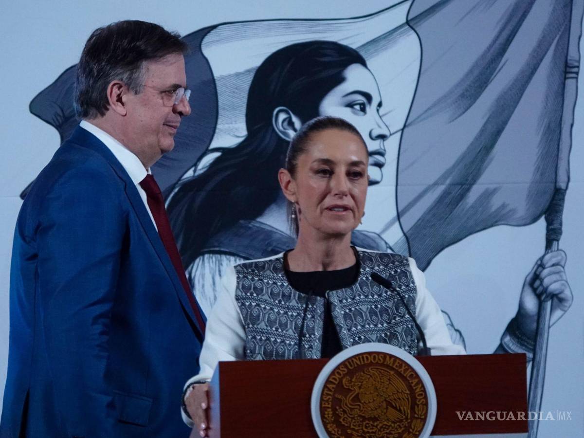 $!Marcelo Ebrard, secretario de Economía, y Claudia Sheinbaum, presidenta de México.