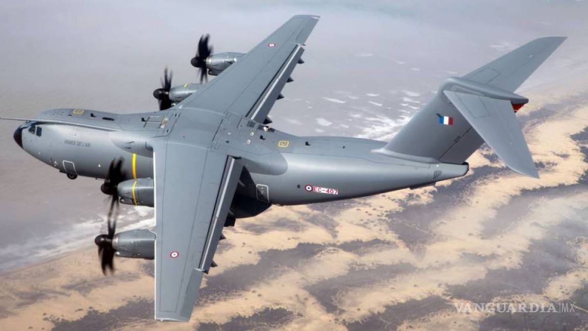 Avión militar A400M de Airbus de genera 1,300 mde en pérdidas
