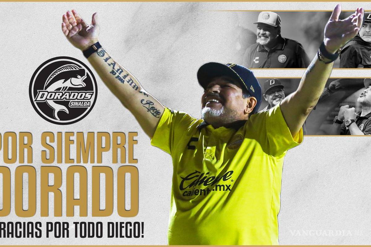 ¡Adiós, Maradona! El 'Pelusa' abandona el banquillo de los Dorados de Sinaloa