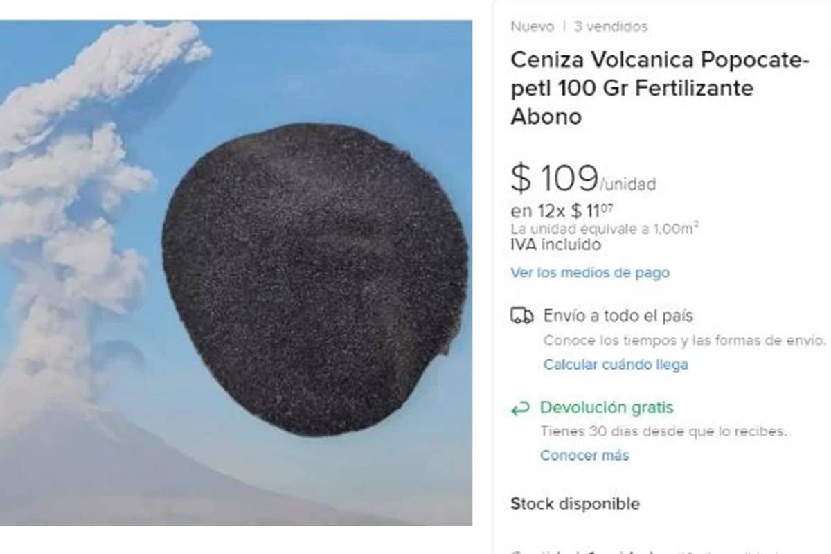 ¿Cenizas del Popocatépetl en venta?... en cuánto se vende el kilo y para qué se utiliza