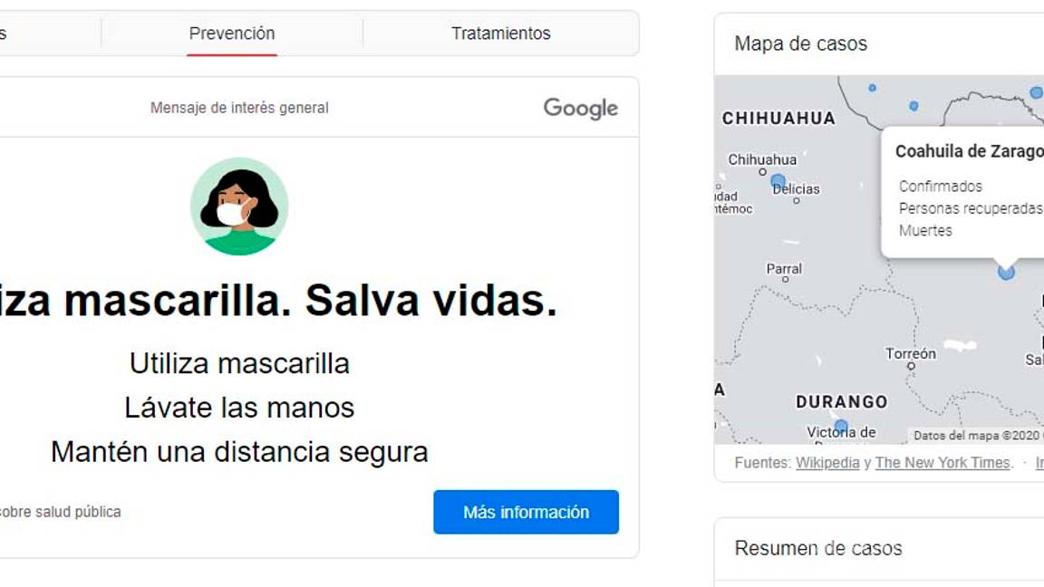 $!Google le dedicó un Doodle al uso del cubrebocas
