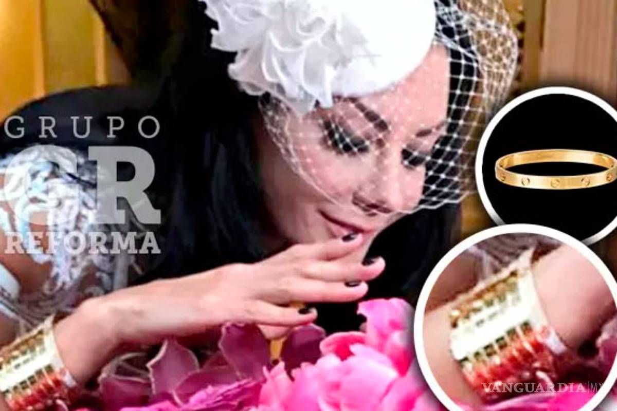Hija de Romero Deschamps usó brazaletes Cartier de ¡2 millones de pesos! en su boda