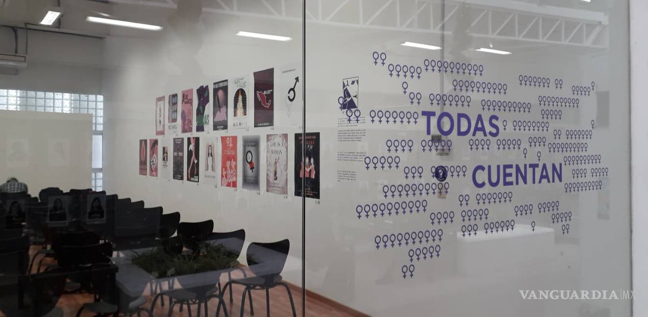 $!¿Que pasaría si las mujeres no estuviéramos?: Inauguran exposición en casilleros de Escuela de Artes de la UAdeC