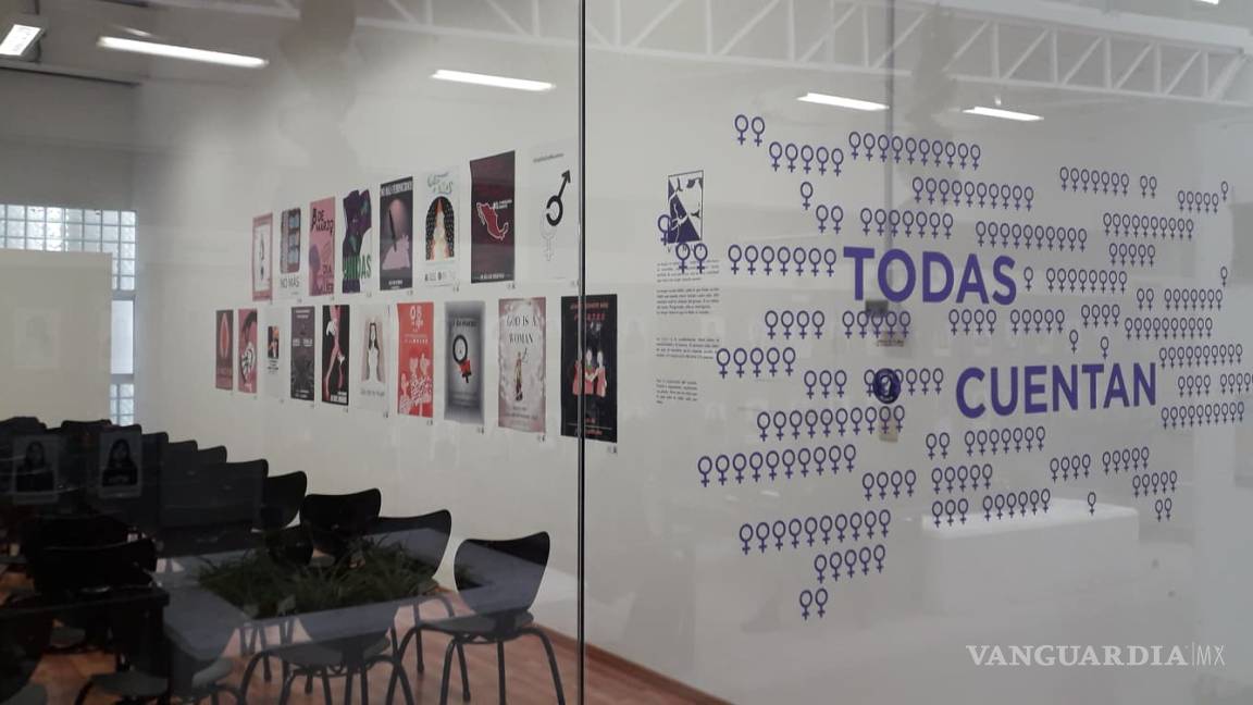 $!¿Que pasaría si las mujeres no estuviéramos?: Inauguran exposición en casilleros de Escuela de Artes de la UAdeC