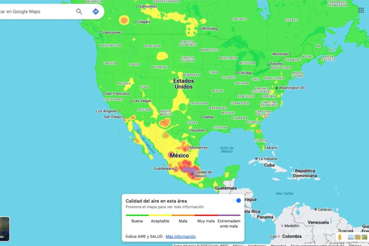 Saltillo, Monterrey, CDMX, Pachuca, Durango, entre las ciudades más contaminadas de Norteamérica