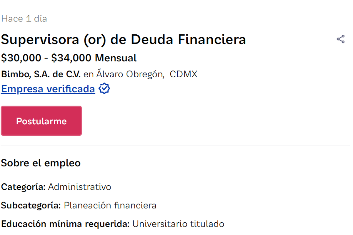 $!Grupo Bimbo ofrece vacantes con sueldos de 30 mil a 40 mil pesos mensuales; así puedes aplicar