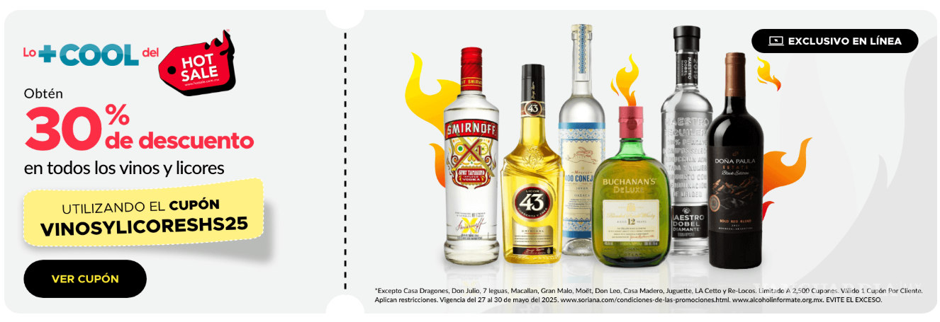 $!Soriana, Walmart y HEB lanzan ofertas en vinos y licores antes de la Ley Seca por elecciones del 1 de junio