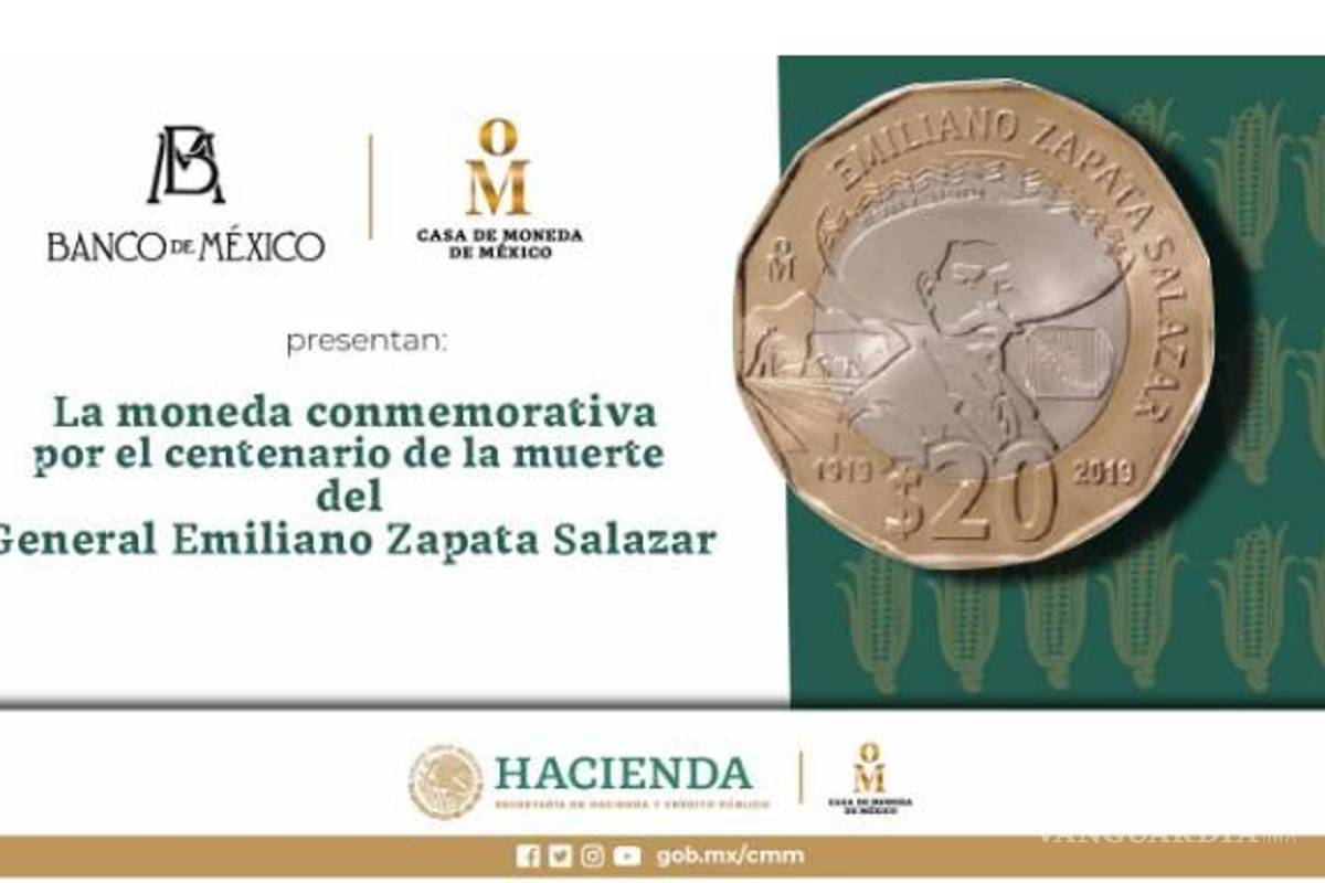 Moneda de Zapata, hasta en $5 millones