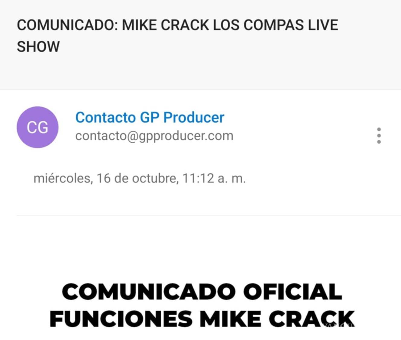 $!El correo llegó a quienes compraron en el sitio de GP Producer.