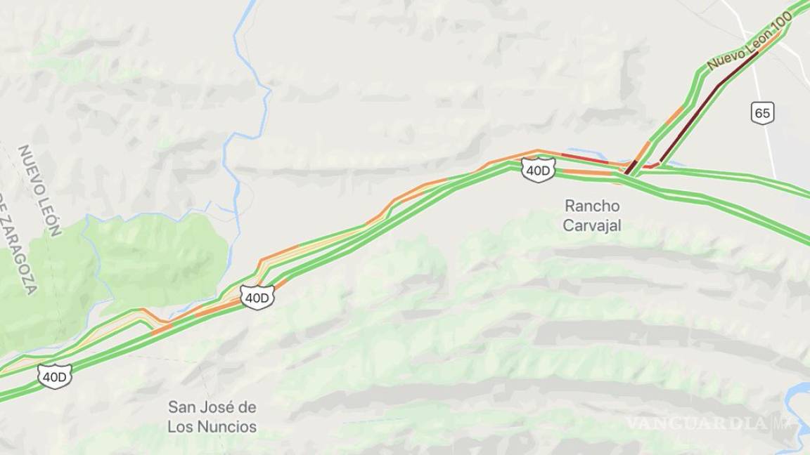 Autopista de cuota Monterrey-Saltillo reabierta a la circulación tras choque múltiple