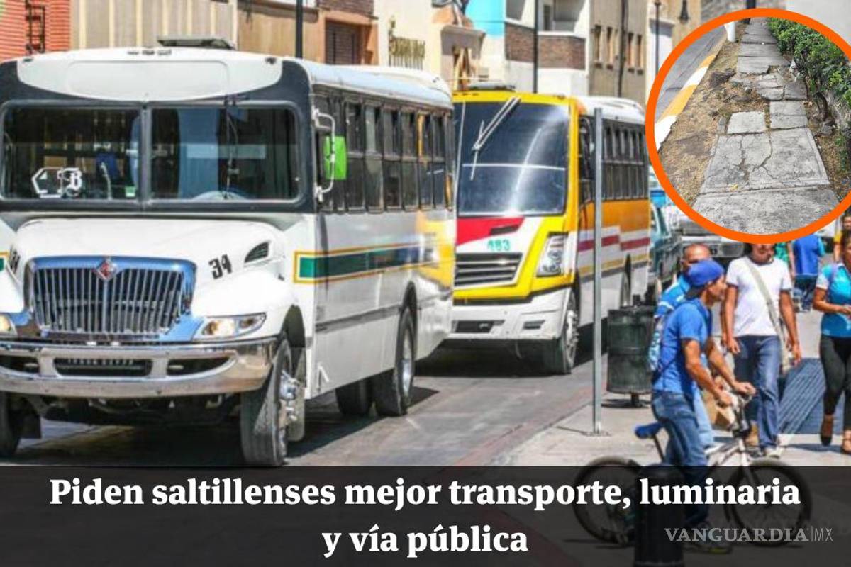 Mejores camiones y choferes menos groseros: ciudadanos de Saltillo votan en favor del peatón