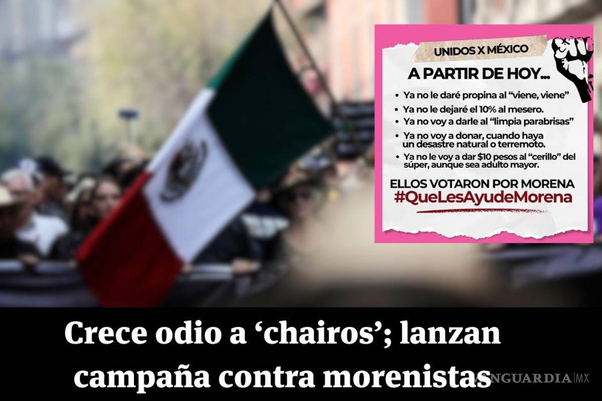¿Unidos x México? Lanzan campaña clasista tras triunfo de Claudia Sheinbaum y Morena en México