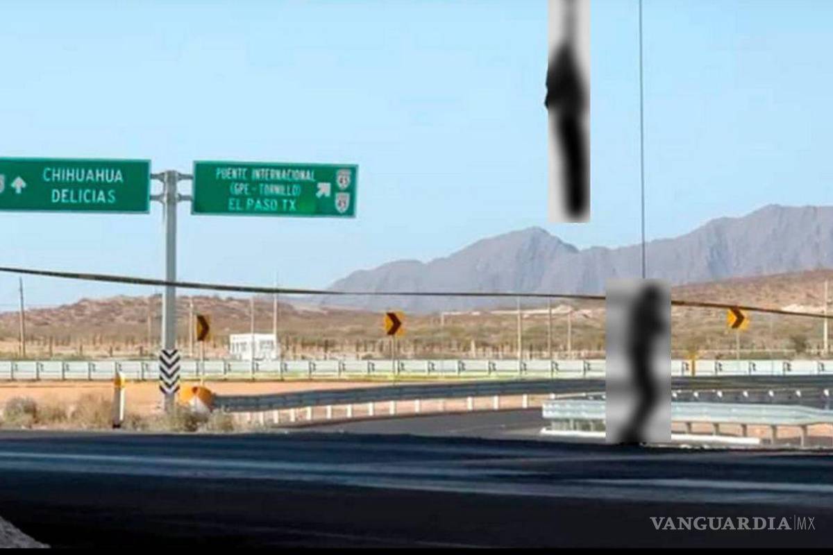 Encuentran dos cuerpos colgados en puente de Ciudad Juárez