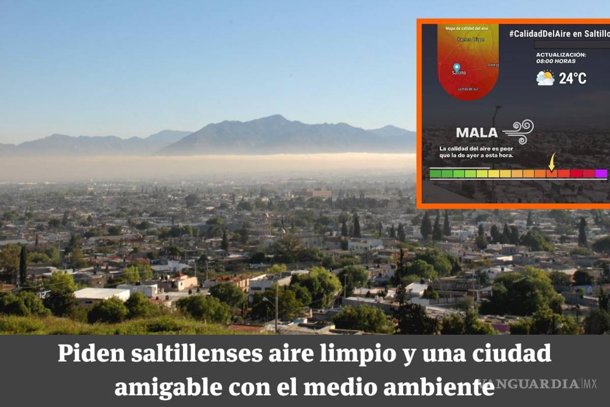 Saltillo: Ciudadanos votan por aire limpio y una ciudad amigable con el medio ambiente