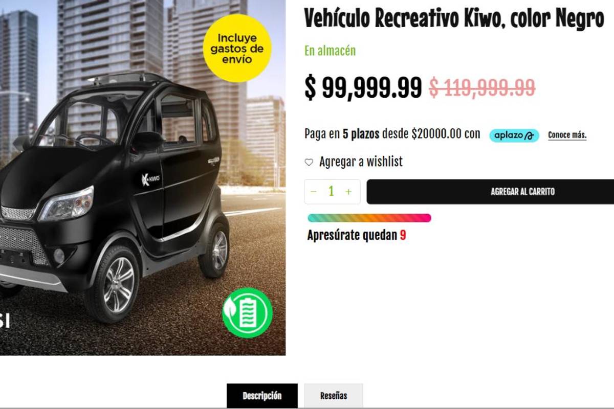 $!La cadena de tiendas Waldo’s pone a la venta automóvil totalmente eléctrico en México. Este es su precio.