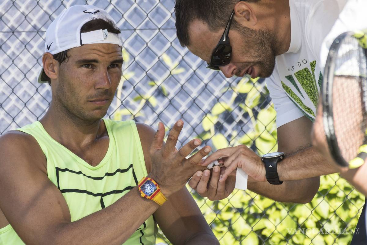 Nadal entrena ya en Wimbledon
