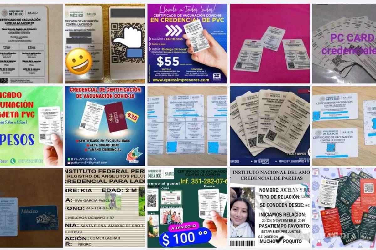 En Saltillo y Monclova ofrecen en tamaño bolsillo certificado de vacunación antiCOVID
