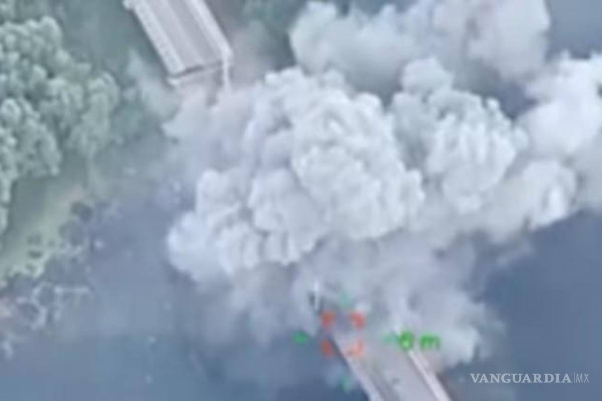 Revelan los momentos en que Ucrania destruye puentes rusos en Kursk con armas de EU