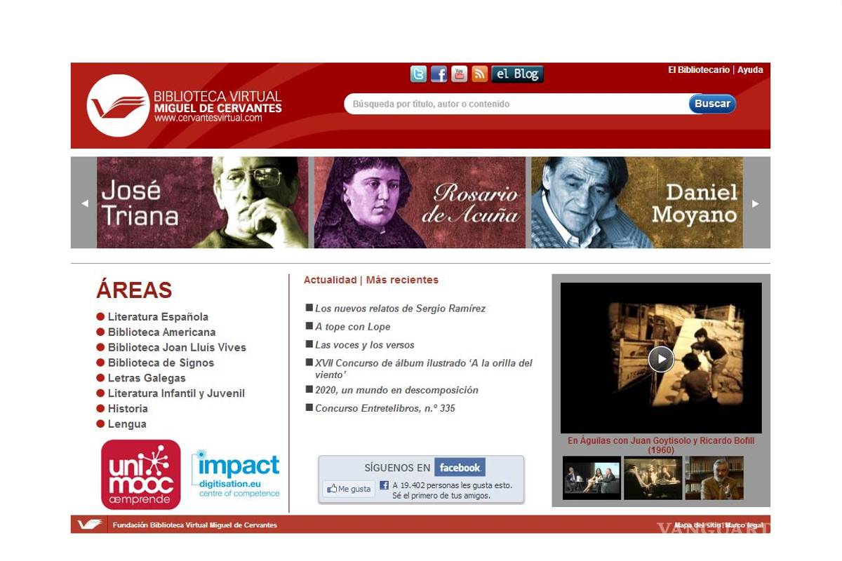 $!Mayor web de literatura hispana sirve un millón de páginas al año en EU