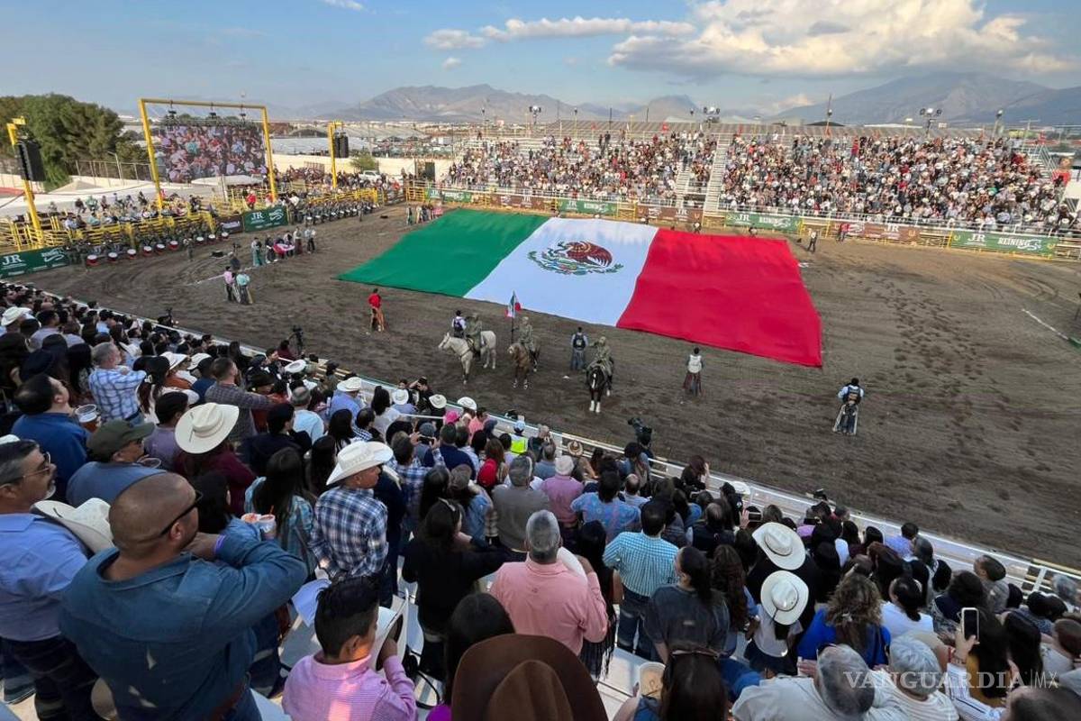 Brillan las estrellas del rodeo en una jornada de adrenalina en Saltillo