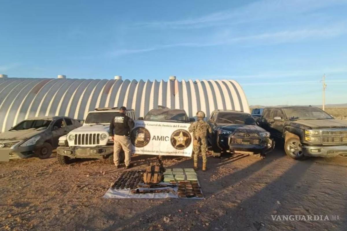 Elementos de la Marina aseguran búnker y arsenal en Sonora